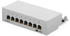 HB-Digital Patchpanel / Patchfeld 8-Port CAT.6 hb-digital für Netzwerkkabel LAN Verlegekabel, STP