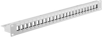 EFB Elektronik Verteilerfeld 19" 1HE, 24-Port, Metall, grau RAL7035 (37578.1V2)