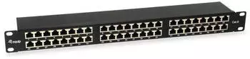 Equip 48-Ports Cat.6 Geschirmtes Patch Panel, schwarz (326449)