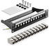 deleyCON 12-Port Patchpanel + 12x CAT 7 Keystone Module