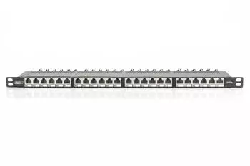 Digitus CAT 6A, Klasse EA High Density Patch Panel, geschirmt schwarz (DN-91624S-SL-EA)