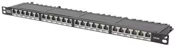 Digitus CAT 6, Klasse E High Density Patch Panel, geschirmt schwarz (DN-91624S-SL-SH)