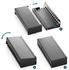 deleyCON 12 Port Patchpanel Set Patchfeld Verteilerfeld 1HE + 12x RJ45 Keystone Jack Modul STP CAT6a