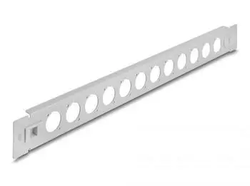 DeLock 19&Prime; D-Typ Patchpanel 12 Port werkzeugfrei grau (66902)