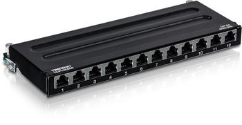 TRENDnet 12-Port Cat6A Shielded Wall Mount Patch Panel (TC-P12C6AS)