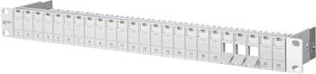 Metz Connect Keystone 19 Zoll Modulträger 1HE 24 Port unbestückt, ungeschirmt lichtgrau (130A20-00-E)