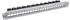 lichtgrau RAL7035 (76824O): InLine Patchfeld 24-fach, Keystone Leerblech Patchpanel, 19", 1HE