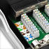 deleyCON CAT 6 Patchpanel Verteilerfeld 12 Port – Desktop & Wandmontage RJ45