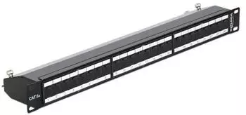 DeLock 19″ Patchpanel 24 Port Cat.6A schwarz (43320)