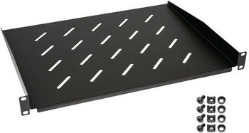 HMF Fachboden f&uuml;r Serverschrank, 19 Zoll, 1 HE, HMF 65499 48,3 x 35 x 4,5 cm schwarz (65499-350MM-02)