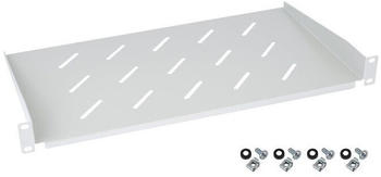 HMF Fachboden f&uuml;r Serverschrank, 19 Zoll, 1 HE, HMF 65499 48,3 x 30 x 4,5 cm lichtgrau (65499-300MM-07)