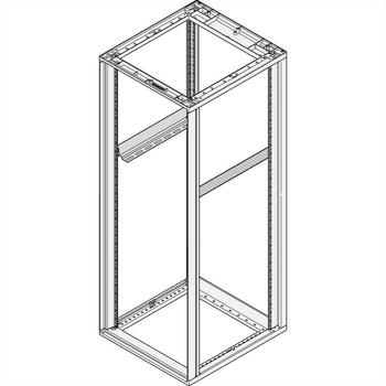 Schroff Novastar-Gleitschiene, Traglast 25 kg, für Schranktiefe 600mm, 1 Paar (27230-103)