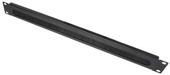 Good Connections 19" Kabeldurchf&uuml;hrung, mit B&uuml;rsteneinsatz, 1HE tiefschwarz (RAL9005) (GC-N0040)
