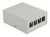 DeLock Keystone Patchpanel 4 Port grau (43407)