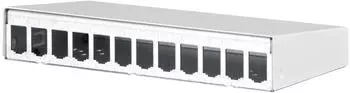 Metz Connect Modul AP-Gehäuse 12 Port reinweiß, unbestückt (130861-1202-E)