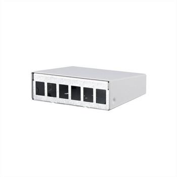 Metz Connect Keystone AP-Gehäuse 6 Port reinweiß, unbestückt (130861-0602-KE)