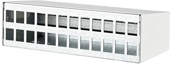 Metz Connect Keystone AP-Gehäuse 2x12 Port reinweiß, unbestückt (130861-2402-KE)