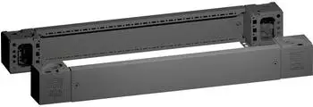 Rittal Sockel-Eckst&uuml;ck mit Blende vorne und hinten H: 100 mm f&uuml;r B: 800 mm Stahlblech Schwarz (8660003)