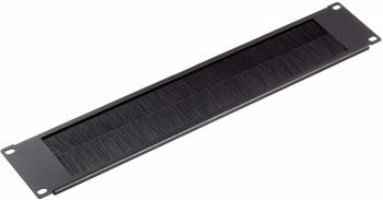 DeLock Kabelmanagement Bürstenleiste 19'' 2 HE schwarz (66482)