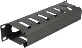 DeLock Rangierpanel 10'' mit Öffnung 1 HE schwarz (66843)