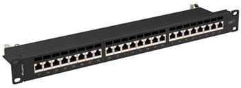 Lanberg Rangierfeld 24-Port 1U Kat.7 FTP Schwarz PPS7-1024-B Schwarz