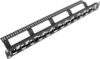 Lanberg PPKS-1224-B Patch Panel 1U Schwarz