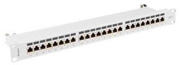 Lanberg patch panel 24port 1U cat.7 FTP Grau