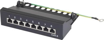Renkforce 8 Port Netzwerk-Patchbox CAT 6 1 HE Bestückt (RF-4456722)