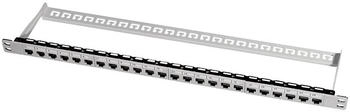 LogiLink Keystone Panel 0.5U, 24 Ports, Geschirmt, Grau (NK4039)