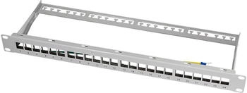 LogiLink 19" Keystone Patch Panel geschirmt lichtgrau (NK4042)
