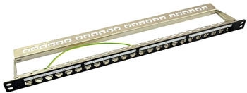 LogiLink Patch Panel Kat.6A 24 Port schwarz (RAL 9005) (NK4040)