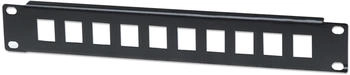 Intellinet 714860 10 Port Netzwerk-Patchpanel 254 mm (10) 1 HE Schwarz Unbest&uuml;ckt