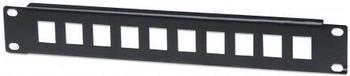 Intellinet 714969 10 Port Netzwerk-Patchpanel 254 mm (10) 1 HE Lichtgrau (RAL 7035) Unbestückt