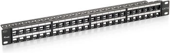 Equip Patch-Panel mit Kabelverwaltung Schwarz 1U 48 Ports