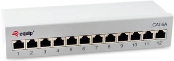Equip Patchpanel 12x RJ45 Cat6A 19" FTP 1HE Premium hellgrau FTP RJ-45 (326522)