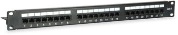 Equip Pro Patch Panel CAT 6 RJ-45 X 24 Schwarz 1U 48.3 cm (19")