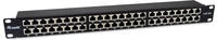 Equip 326626, Equip Patchpanel 48x RJ45 Cat6A 19" FTP 1HE Premium schwarz