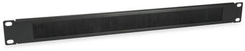 Equip Pro Kabelabdeckung mit Bürsten Schwarz, RAL 9005 1U 48.3 cm (19")