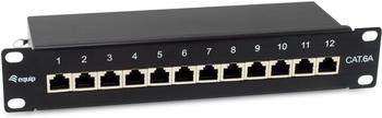 Equip Patchpanel 12x RJ45 Cat6A 10" FTP 1HE Premium schwarz FTP RJ-45 (326623)