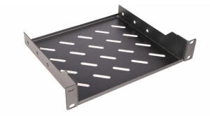 Equip Fester Fachboden 10' - 1HE 200mm Schwarz Regalboden Schwarz 1U Türkei 25,4 cm (10