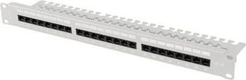 Lanberg PATCHFELD 24 PORT 1HE 19 CAT.5E UTP (1 HE, 19 Zoll Rack) Grau (PPU5-1124-S)