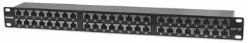 Intellinet 513517 48 Port Netzwerk-Patchpanel 483 mm (19) CAT 5e 1 HE Schwarz Best&uuml;ckt