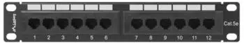 Lanberg PPU5-9012-B Patch Panel 1U Schwarz