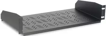 ENOC MHF 19370-S 19" Fachboden 2HE 445x370mm 30kg schwarz (50577)