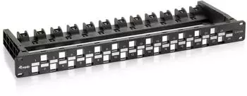 Equip Patch Panel 19" 24-Port Keystone Cat.6A UTP 1U schwarz (769225)