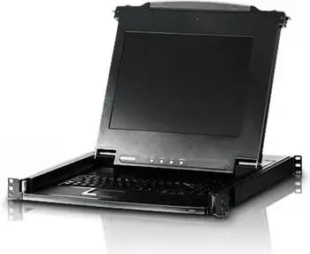 Aten CL1000M PS/2 VGA LCD-Konsole 17", spanische Tastatur (CL1000M-ATA-SG)