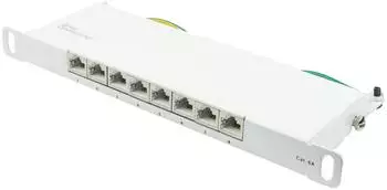 Good Connections Patchpanel 10" Cat.6A 8-Port STP 0,5HE reinweiß (GC-N0131)