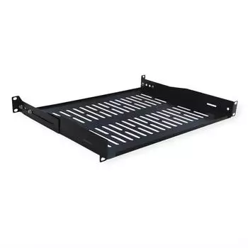 Value 19"-Fachboden 1HE, T 350mm, U-Form, schwarz (26.99.0429)
