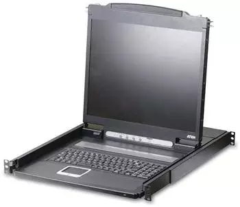 Aten CL1000N KVM-Konsole 19" LCD, VGA, PS/2, Tastaturlayout DE (CL1000N)