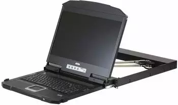 Aten CL3800NW KVM-Konsole Dual Rail 18,5" LCD USB HDMI DVI VGA (CL3800NW GB)